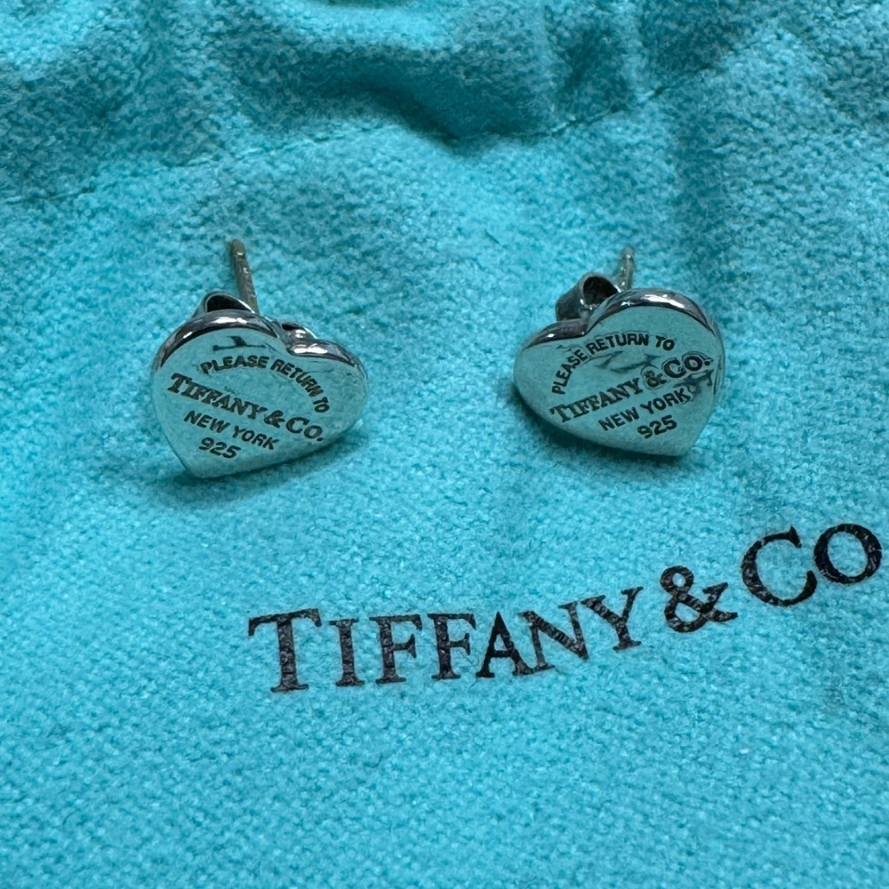 Tiffany & Co Heart Tag Stud Earrings